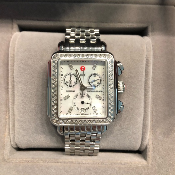 Michele Accessories - Michele Diamond Deco Watch